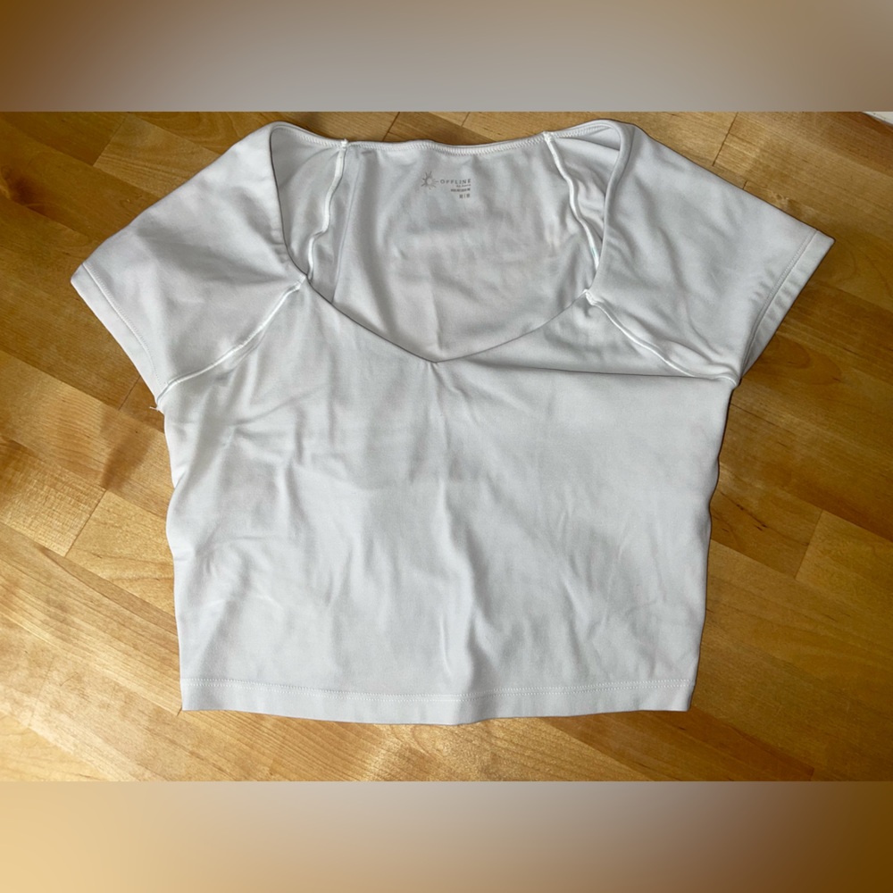 Aerie Offline Short Sleeve Crop Top - Picture 2 of 16